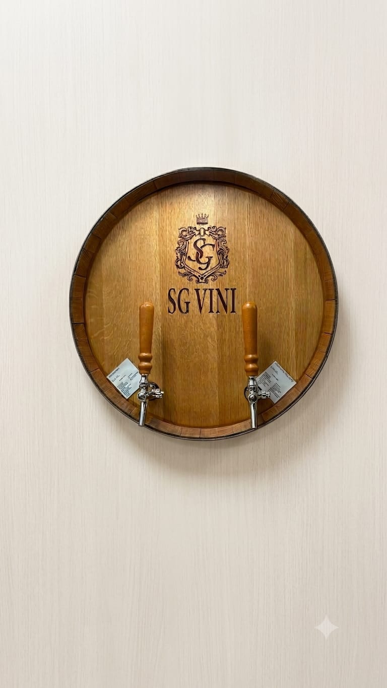 Dettaglio botte vino sfuso SG Vini